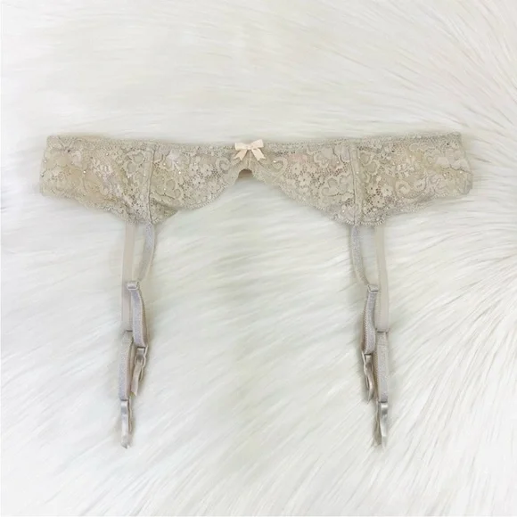 Victorias Secret Silver Garter Belt Lingerie